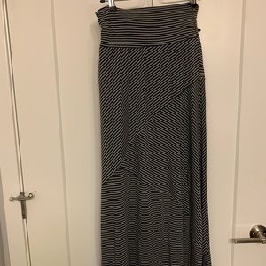 Black and white maxi skirt - can also be worn as a dress